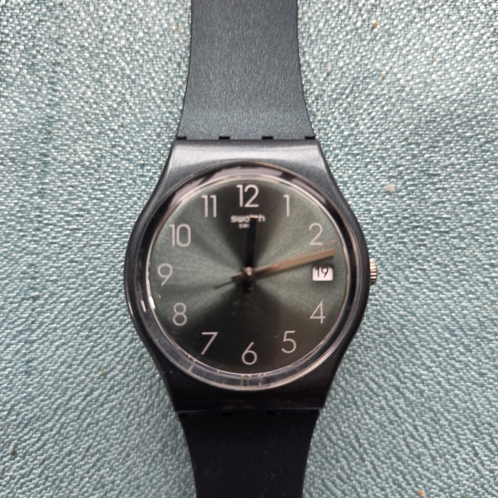 Swatch Charcoal Green / Gray watch